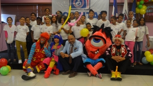 Hijos de colaboradores del Hospital Materno Dr. Reynaldo Almánzar disfrutan de la Escuelita Nestle