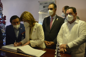 Hospital Materno Dr. Reynaldo Almánzar recibe visita de la vicepresidenta Raquel Peña y el gabinete de salud